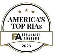 Americas top RIAs 2023 badge