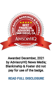 Awarded December, 2021 by AdvisoryHQ News Media; Blankinship & Foster did not pay for use of the badge. READ FULL DISCLOSURE